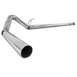 P1 Performance Products 2008-2010 Powerstroke 4" SLM Series Down Pipe-back Race Exhaust System - No Muffler (C6254SLM)